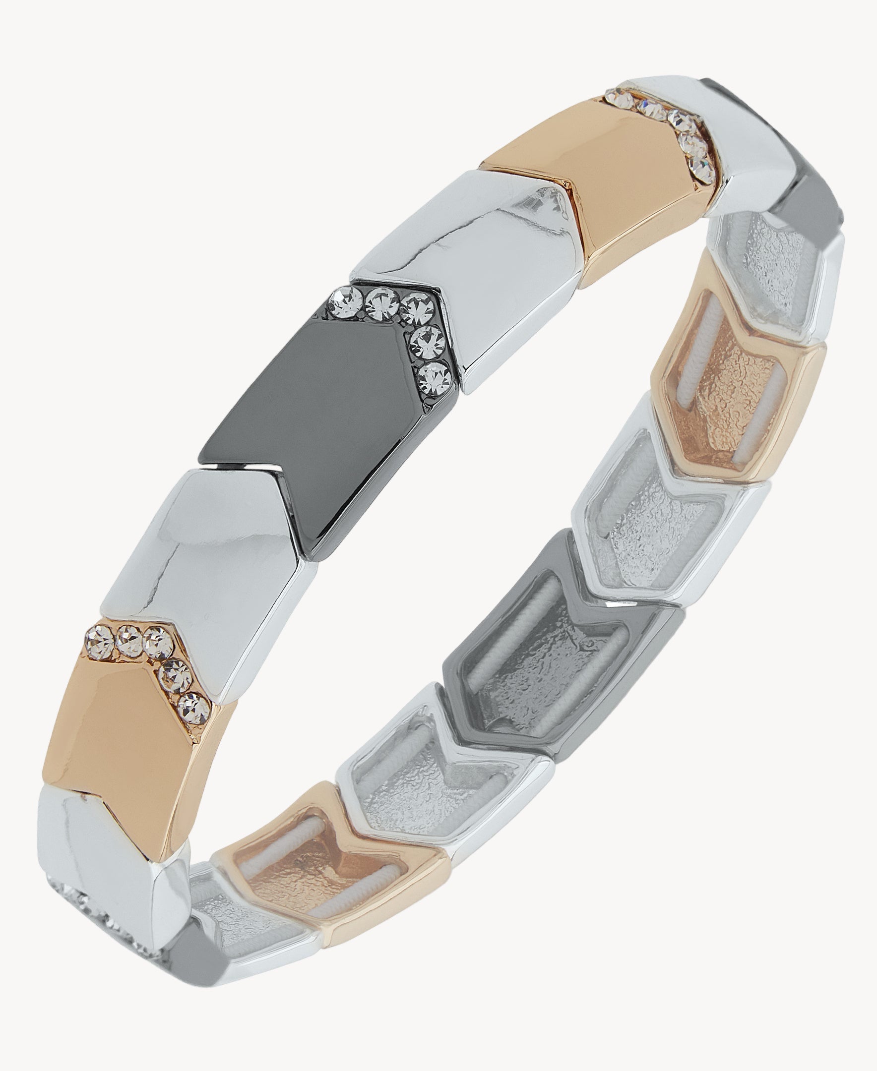 سوار مطاطي ثلاثي الألوان من ناين ويست 19B00526