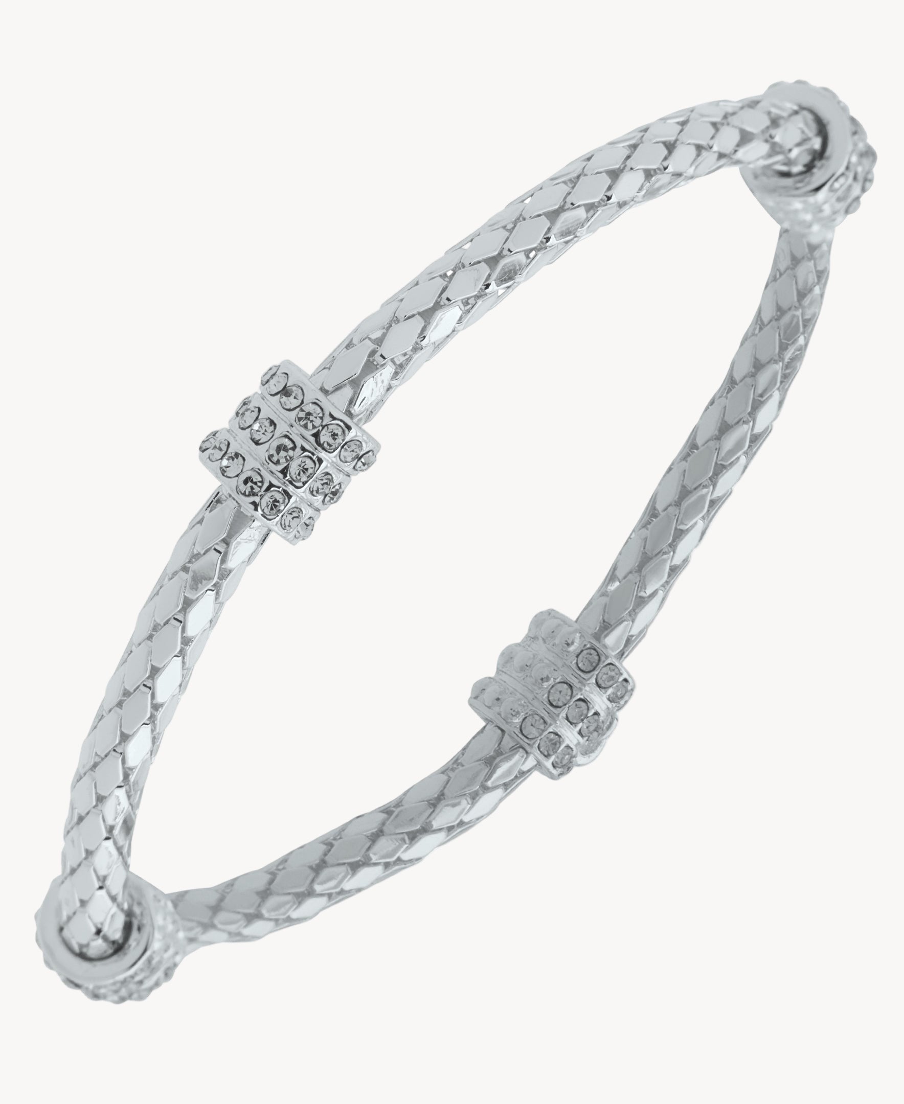 سوار ناين ويست 19B00531 فضي اللون ومزخرف