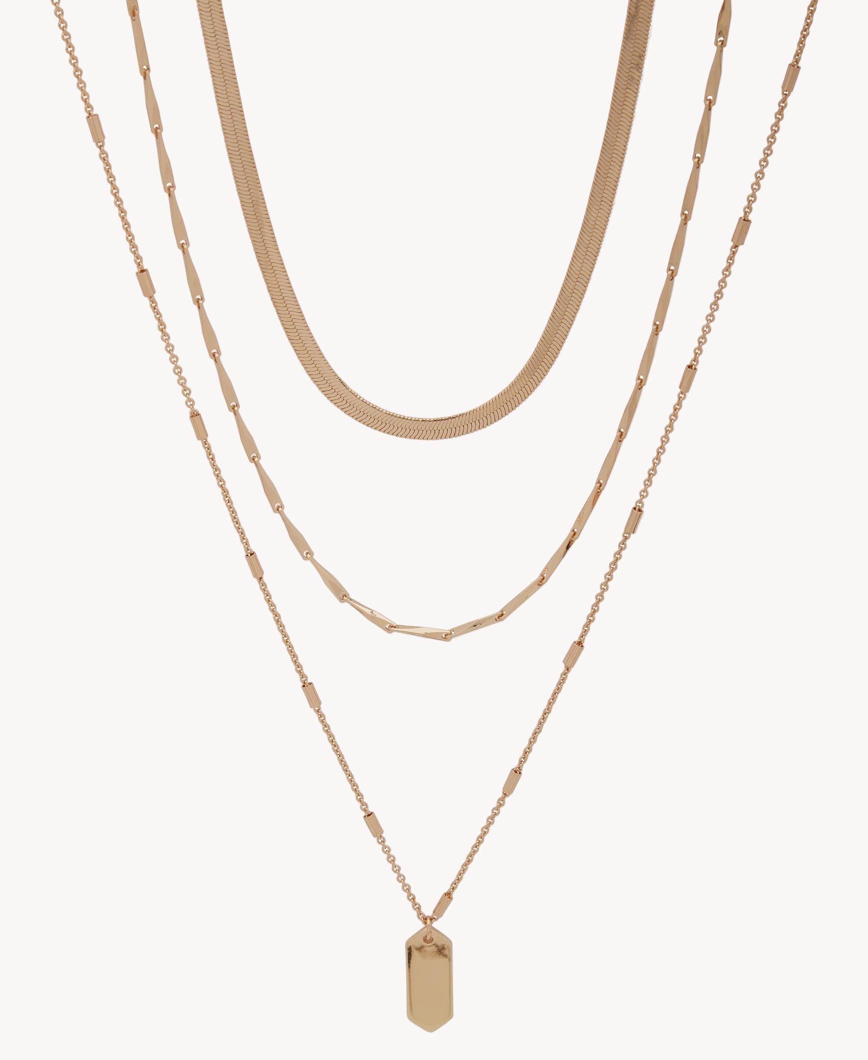 قلادة ناين ويست 19N00626 ذهبية متعددة الطبقات