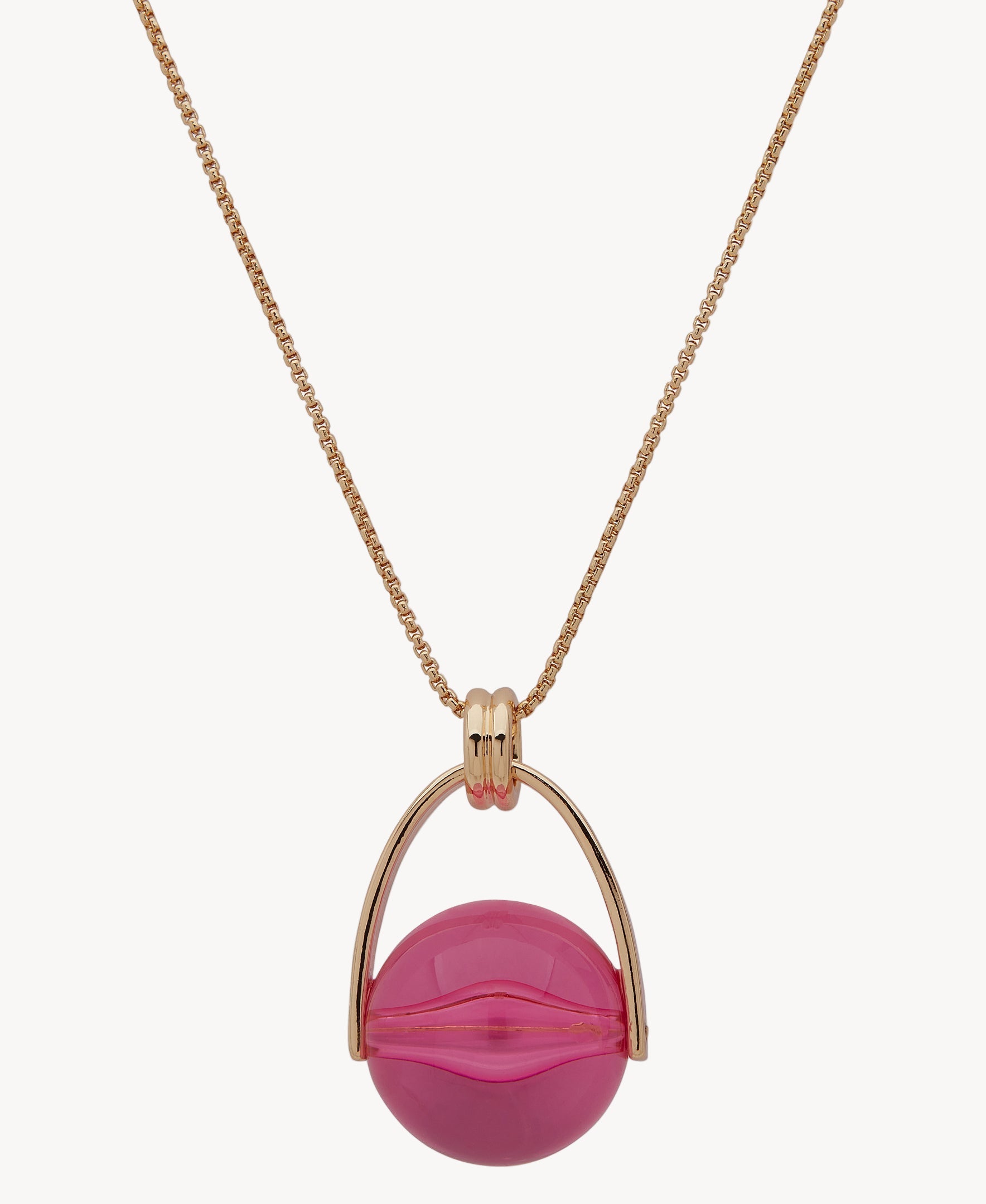 قلادة ناين ويست 19N00630 ذهبية وردية اللون