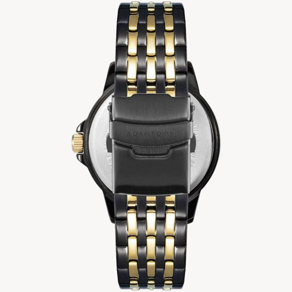 ساعة أرميترون 20/5414BKGB كوارتز بمينا أسود/ذهبي