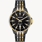 ساعة أرميترون 20/5414BKGB كوارتز بمينا أسود/ذهبي