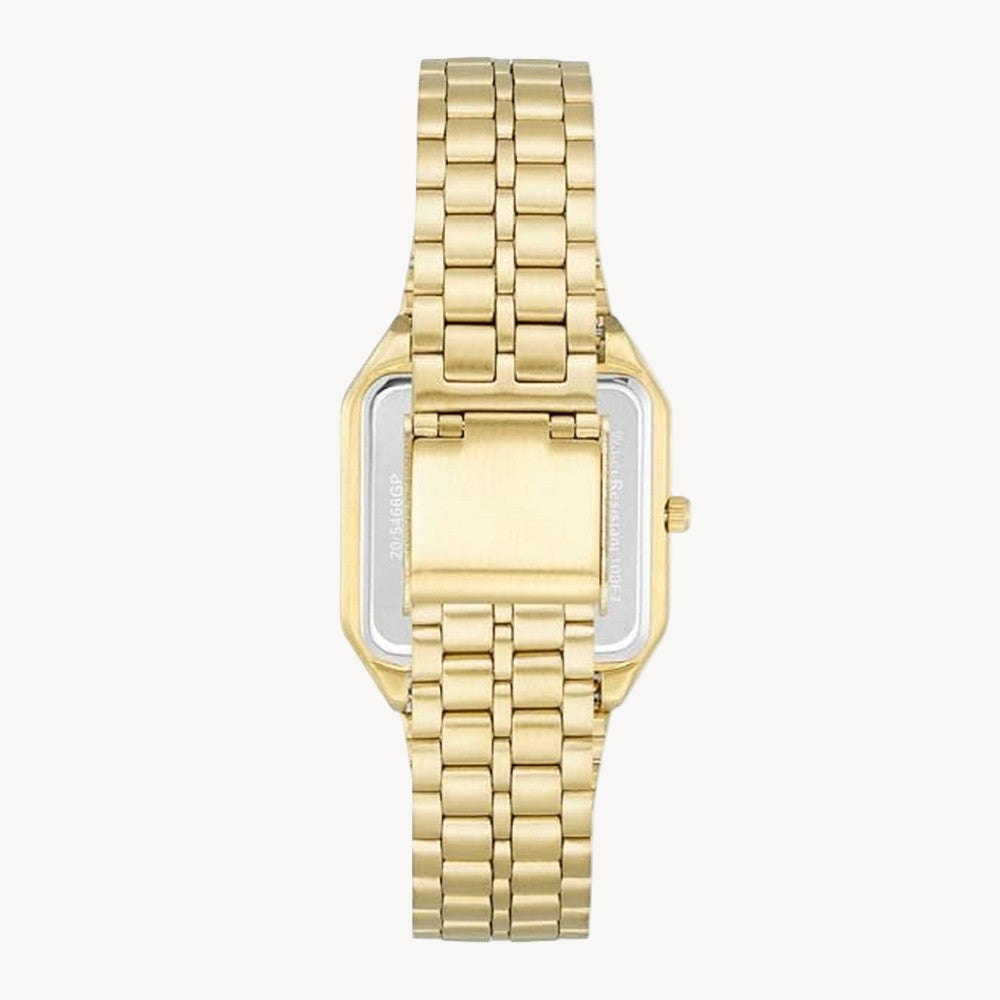 ساعة أرميترون 20/5466bkgp كوارتز بمينا أسود/ذهبي