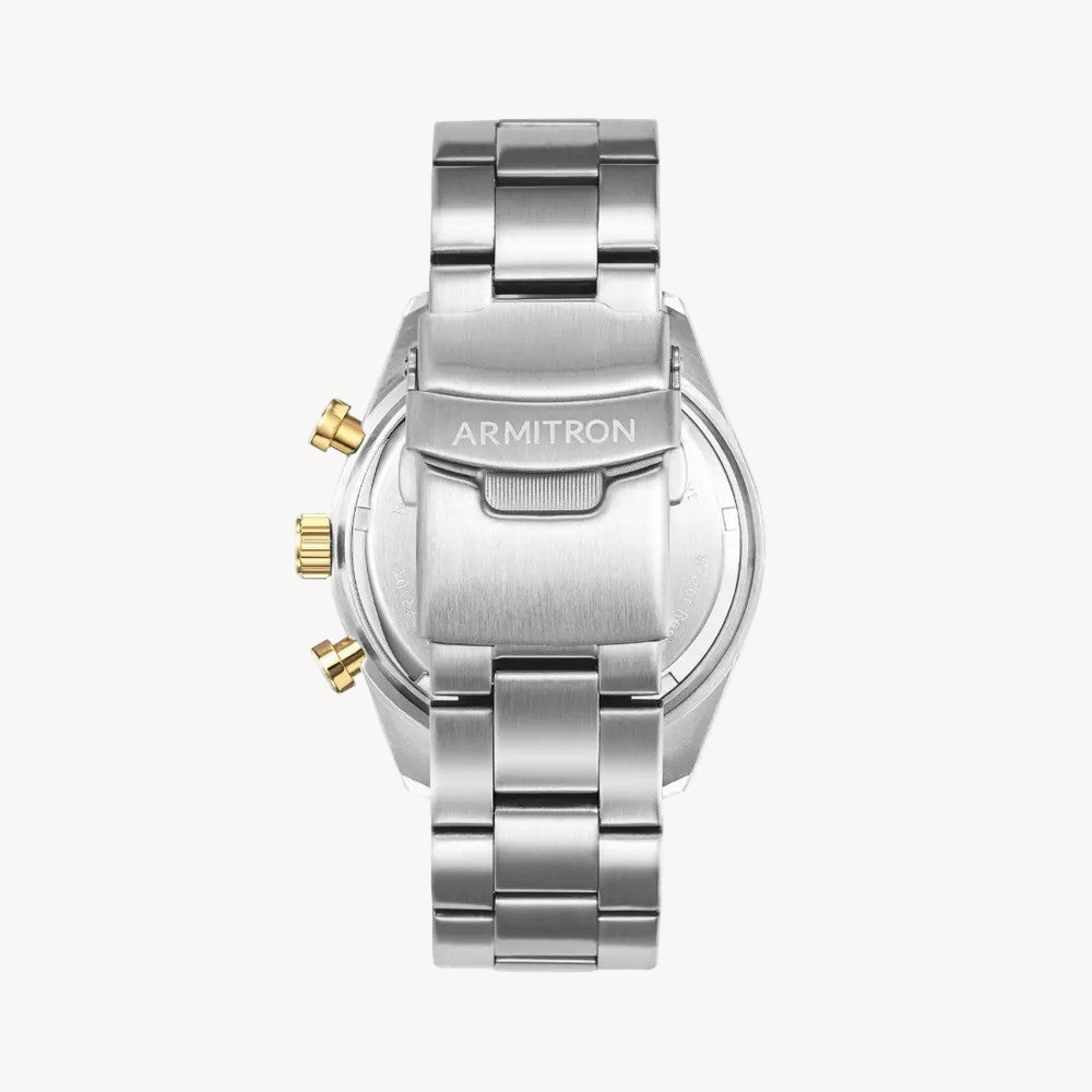 ساعة أرميترون 20/5486nvtt للرجال، كوارتز، لون أزرق بحري/ثنائي اللون