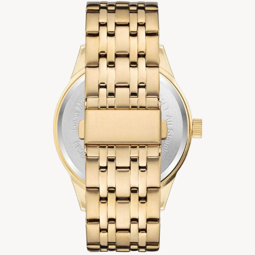 ساعة أرميترون 20/5491BKGP للرجال بمينا أسود/ذهبي، كوارتز