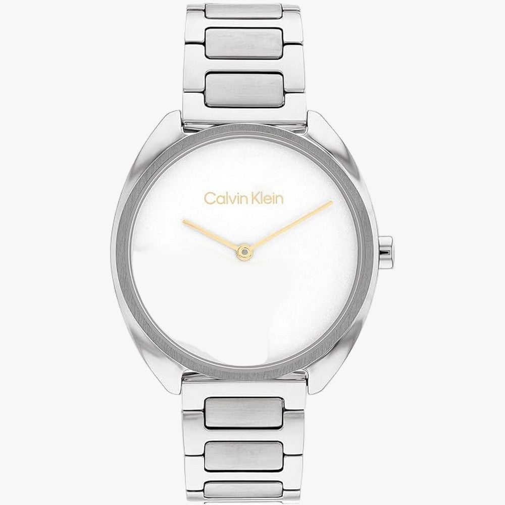 Calvin Klein Analogue Quartz Watch for Women CK Adorn with Stainless Steel