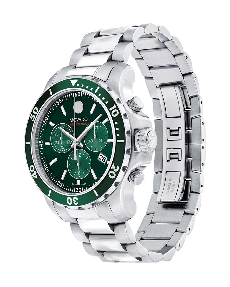 Movado 2600179 Chronograph Quartz Green Dial Men's Watch