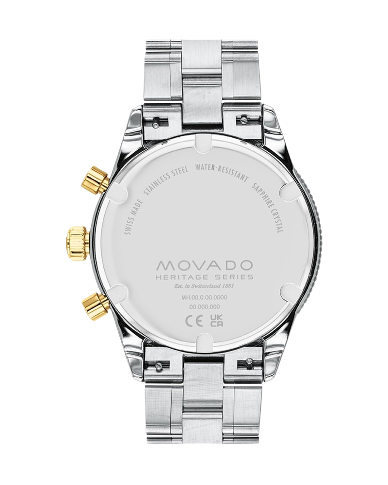 Movado 3650126 Heritage Series Calendoplan Chronograph Blue Dial