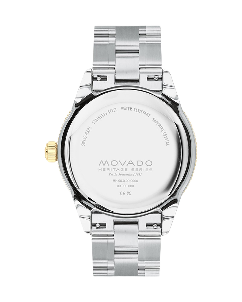 Movado 3650127 Heritage Quartz Green Dial Two-Tone Men's Watch