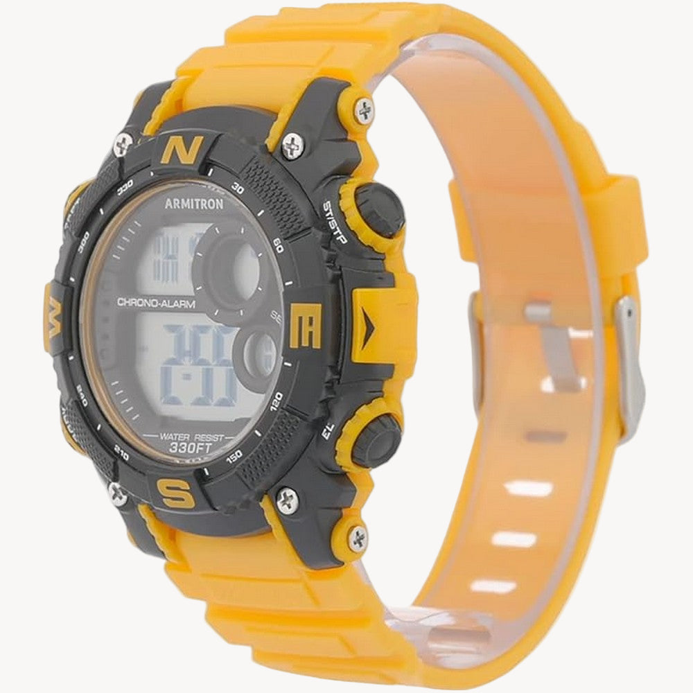 ساعة أرميترون 40/8284BKY كوارتز بمينا زرقاء