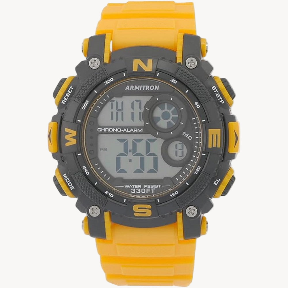 ساعة أرميترون 40/8284BKY كوارتز بمينا زرقاء