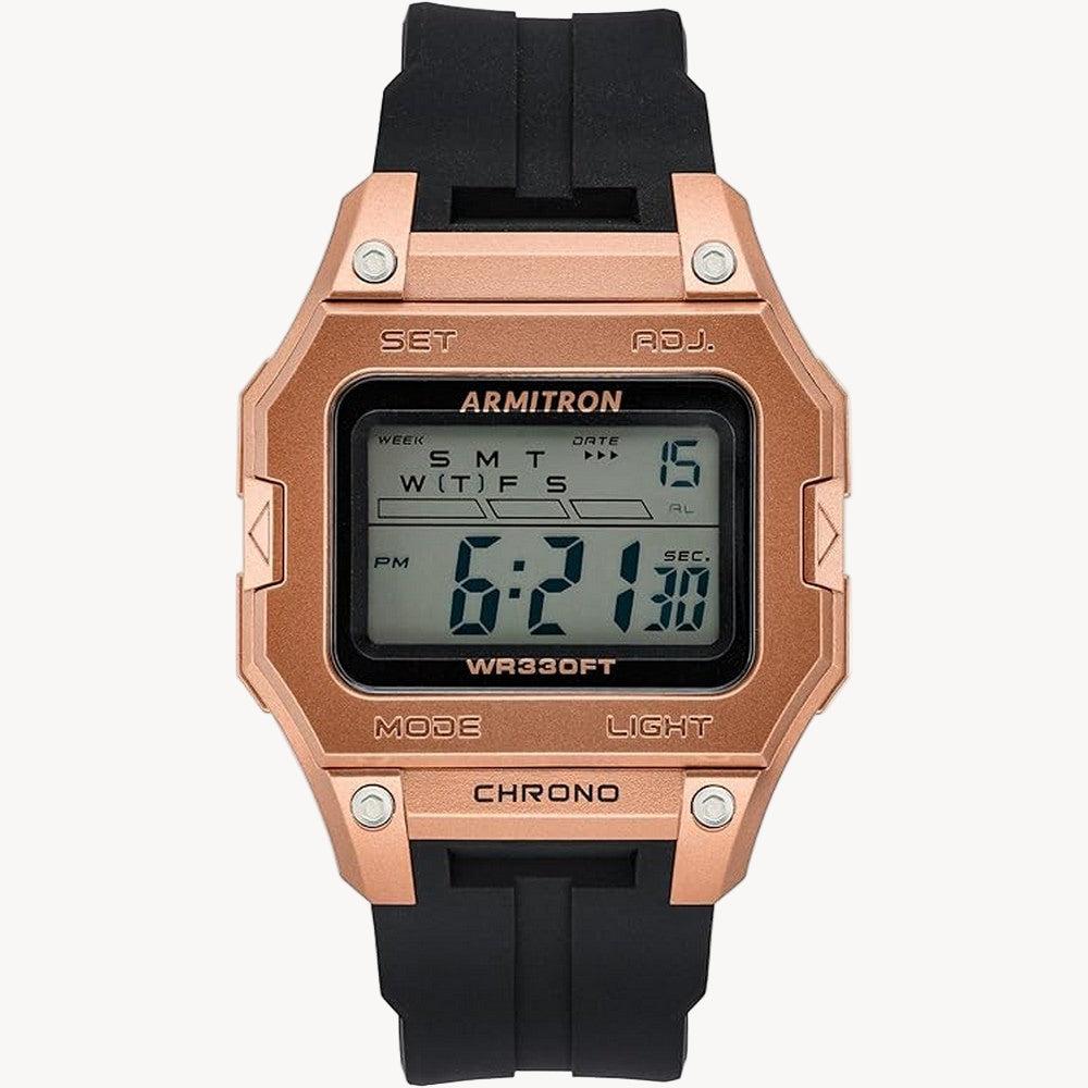 ساعة أرميترون 40/8460GDB كوارتز بمينا ذهبي/أسود