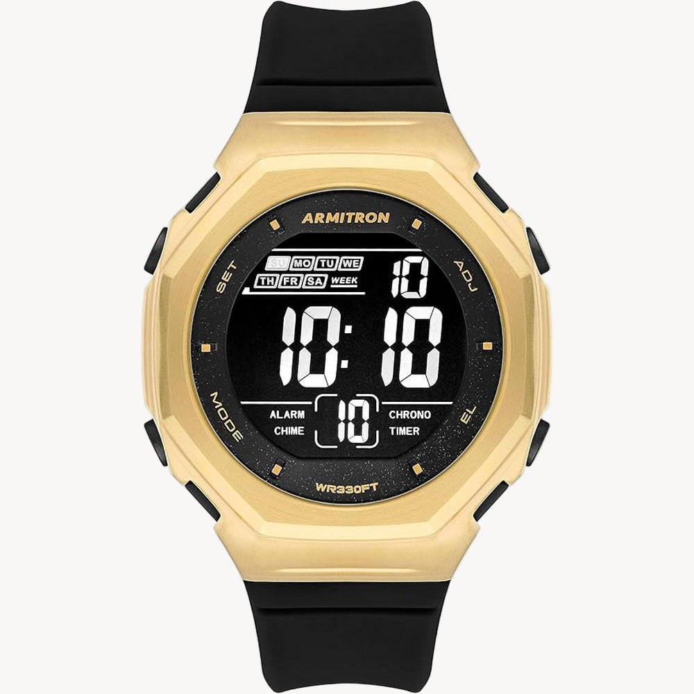 ساعة أرميترون 40/8500GDB كوارتز بمينا ذهبي/أسود
