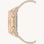 ساعة أرميترون 40/8500RBE كوارتز بمينا وردي/أزرق