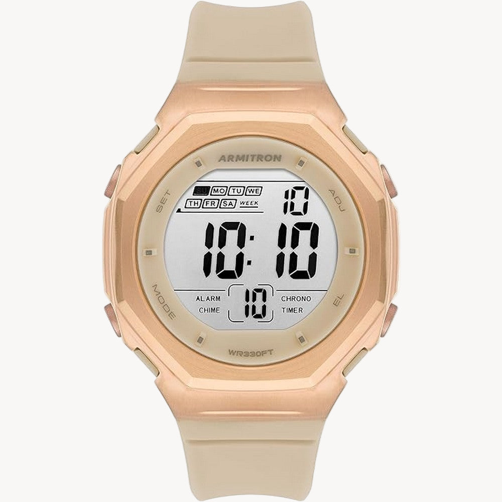 ساعة أرميترون 40/8500RBE كوارتز بمينا وردي/أزرق