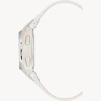 ساعة أرميترون 45/7034PWT كوارتز بمينا بيضاء لؤلؤية