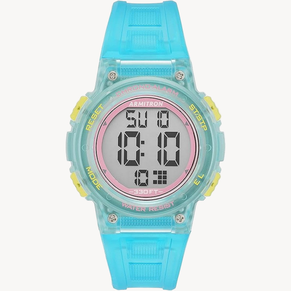 ساعة أرميترون 45/7086TGB كوارتز بمينا فيروزي/ذهبي