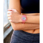 ساعة أرميترون 45/7086TPK كوارتز بمينا وردية/ثنائية اللون