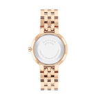 Movado 607825 Ladies White Dial Watch Gold Tone Case Quartz