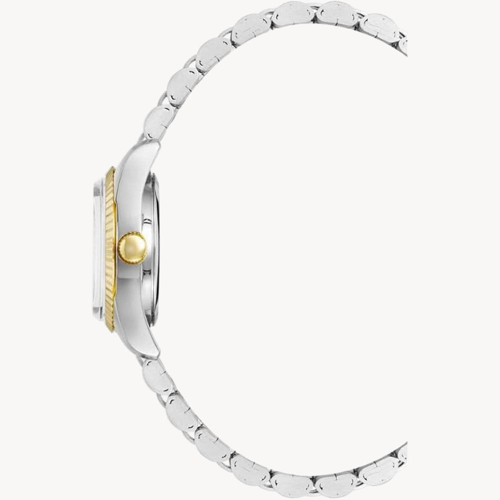 ساعة أرميترون 75/2475BLTT كوارتز بمينا زرقاء/ثنائية اللون