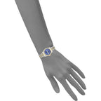 ساعة أرميترون 75/2475BLTT كوارتز بمينا زرقاء/ثنائية اللون