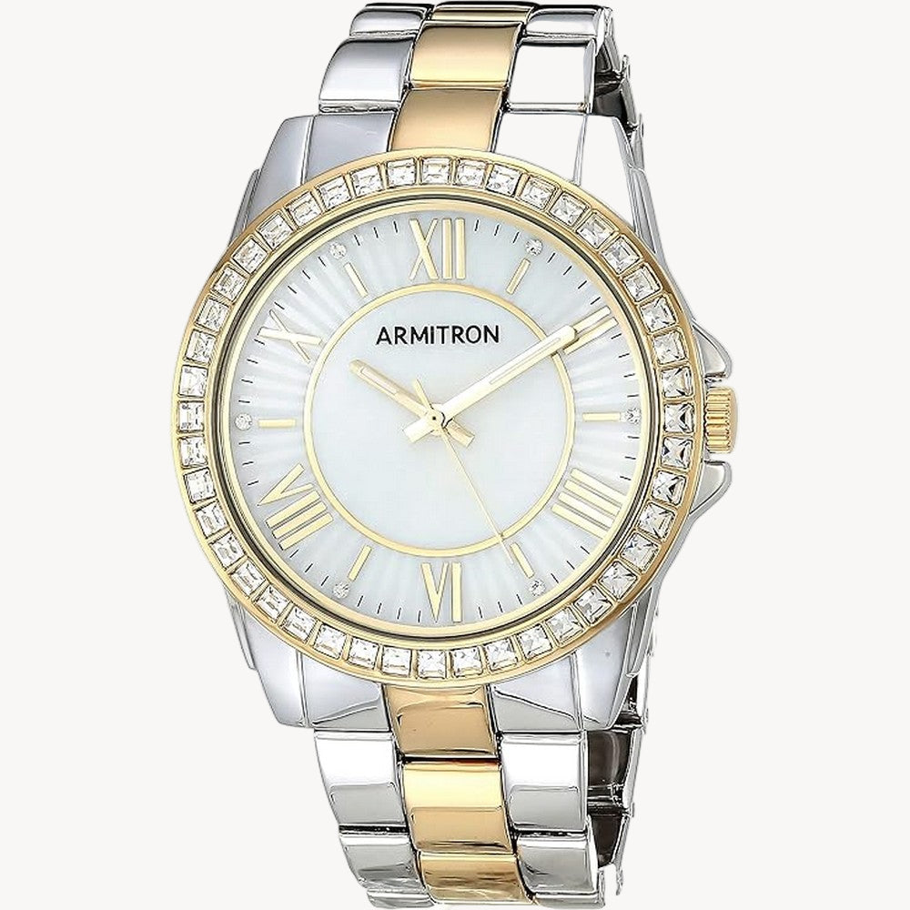 ساعة أرميترون 75/5592mptt كوارتز بمينا زرقاء