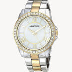 ساعة أرميترون 75/5592mptt كوارتز بمينا زرقاء