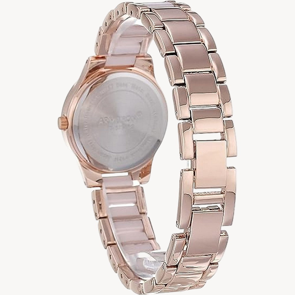 ساعة أرميترون 75/5714BMRG كوارتز بمينا من الذهب الوردي