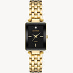 ساعة أرميترون 75/5769BKGP كوارتز بمينا أسود/ذهبي