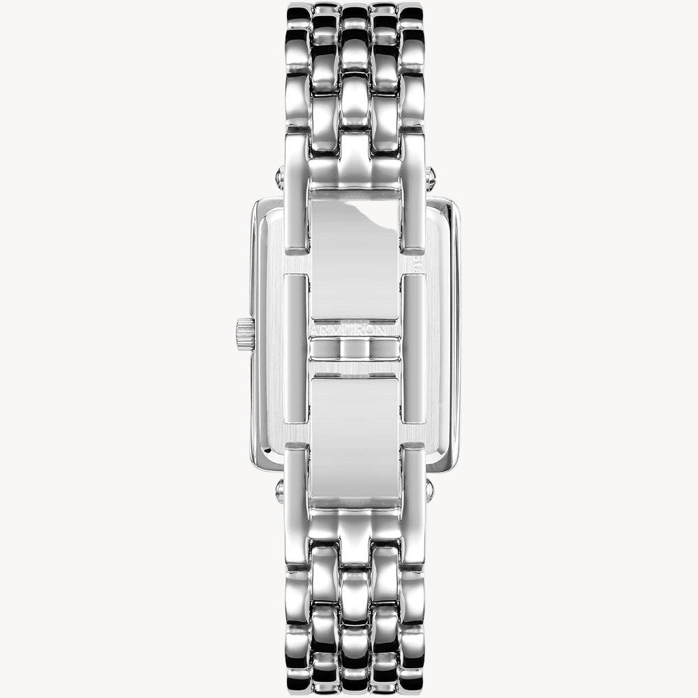 ساعة أرميترون 75/5769MBRG نسائية بمينا من الذهب الوردي وسوار من الكوارتز