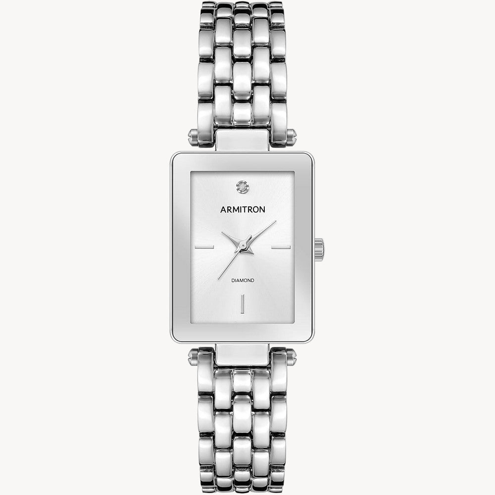 ساعة أرميترون 75/5769MBRG نسائية بمينا من الذهب الوردي وسوار من الكوارتز