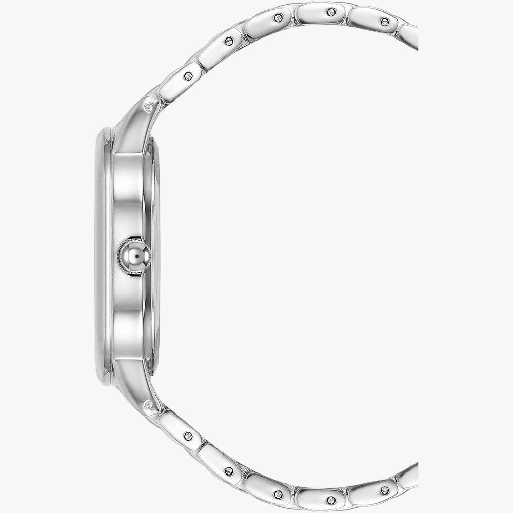 ساعة أرميترون 75/5908WTSV كوارتز نسائية بمينا أبيض/فضي