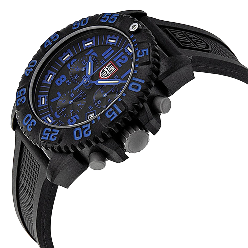 ساعة لومينوكس A-3083 Navy SEAL Colormark السويسرية كوارتز (تعمل بالبطارية) سوداء للرجال