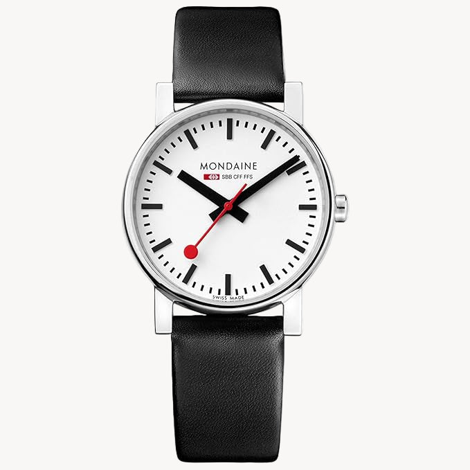 Mondaine Evo Petite Ladies Watch A658.30301.11SBB | 26mm Swiss Quartz Black Leather
