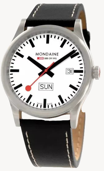 Mondaine Sport Day-Date Watch A667.30308.16SBB | 41 mm Swiss Quartz