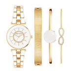 آن كلاين AK/3286WTST — ساعة نسائية بمينا أبيض