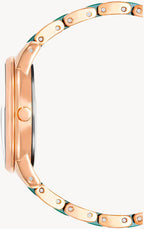 ساعة آن كلاين AK/3344GNRG نسائية بمينا أخضر