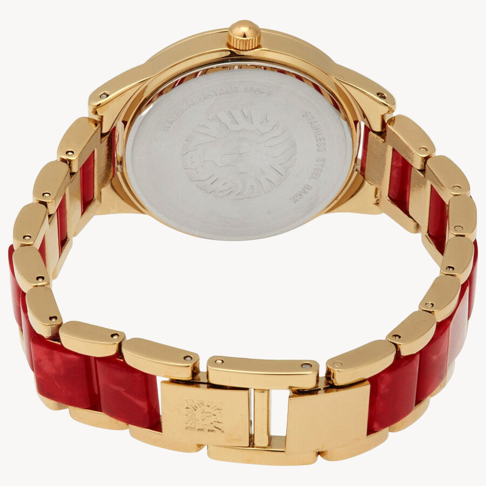 آن كلاين AK/3610GPRD — ساعة نسائية بمينا أحمر