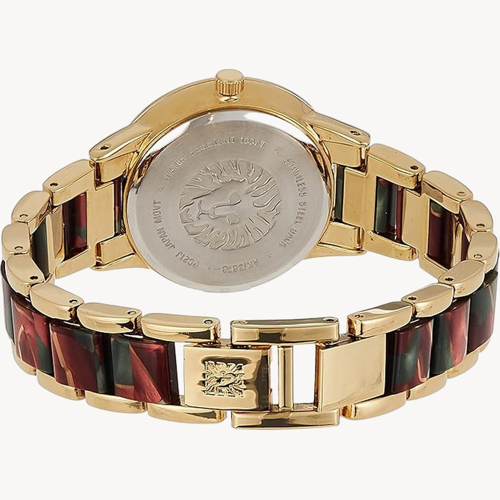 آن كلاين AK/3878GMGN — ساعة نسائية بمينا خضراء