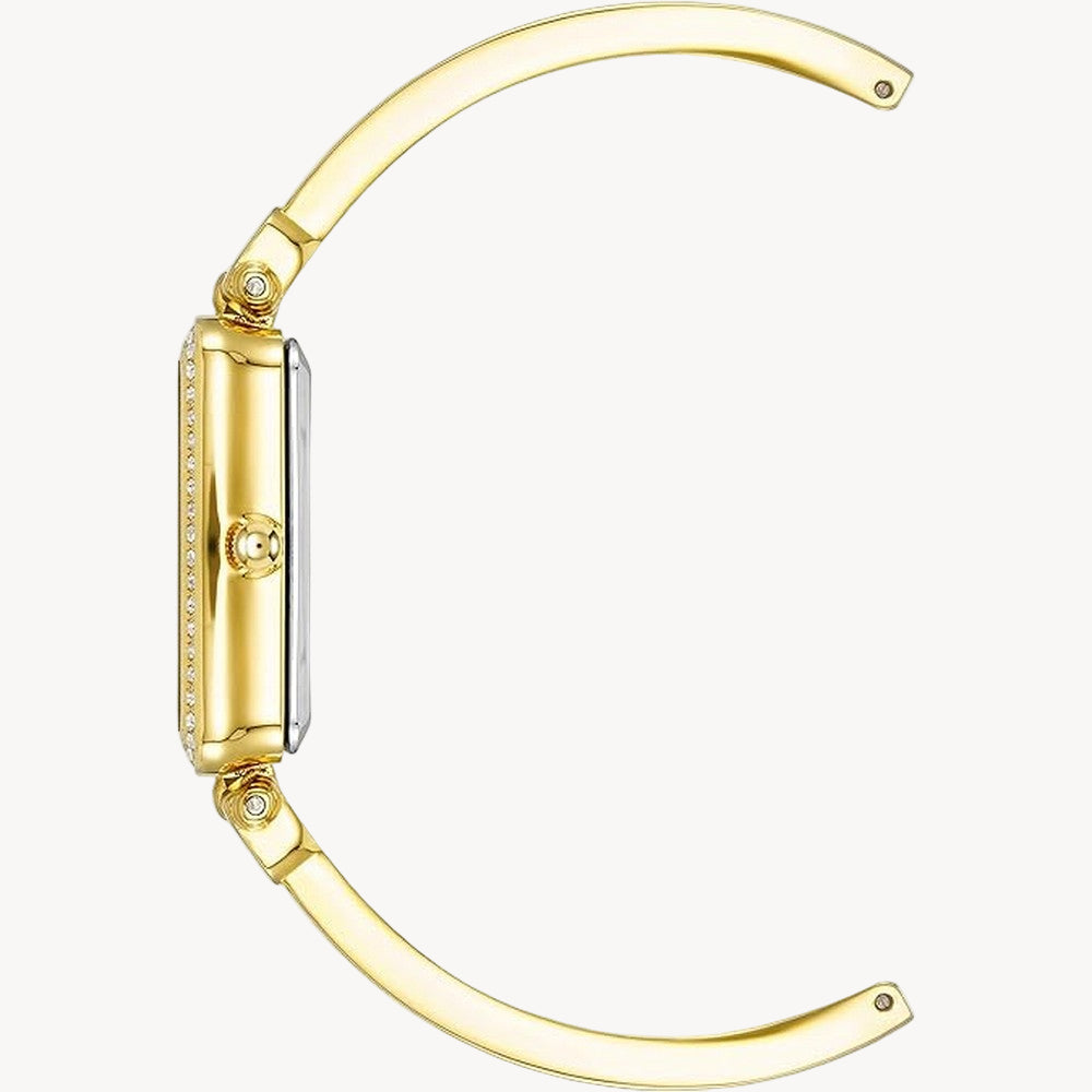 آن كلاين AK/3898BKST — ساعة نسائية بمينا أسود