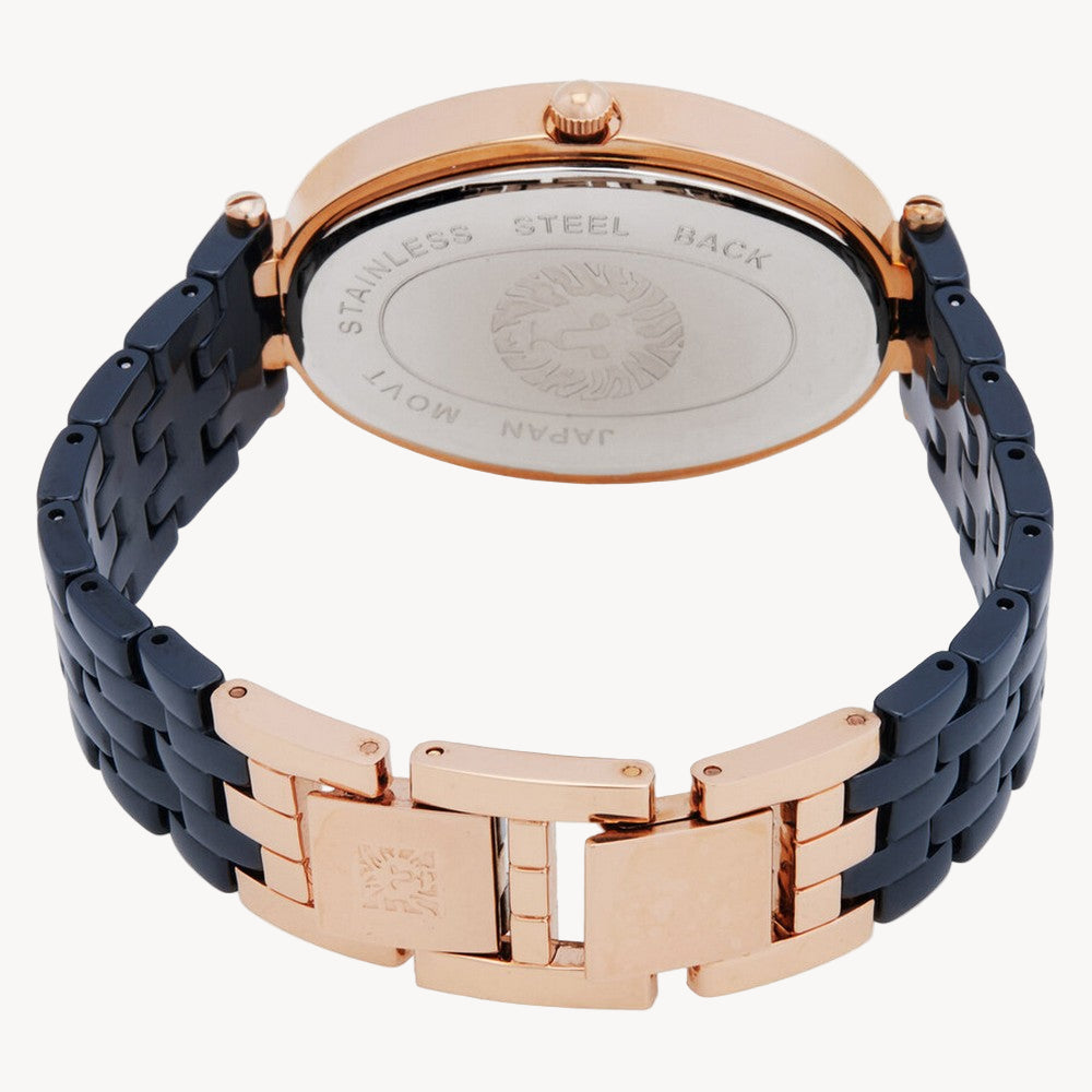 آن كلاين AK/3900RGNV — ساعة نسائية بمينا خضراء