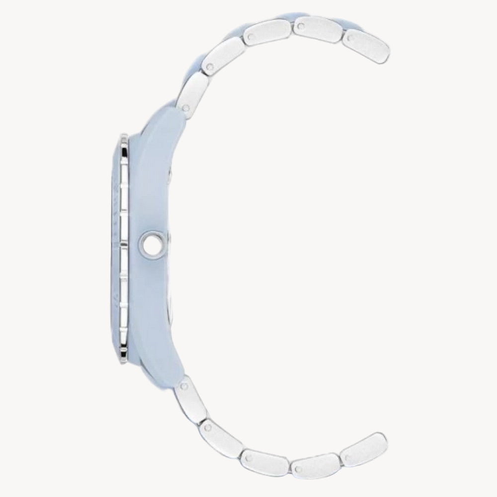 آن كلاين AK/3911LBSV — ساعة نسائية بمينا أزرق فاتح