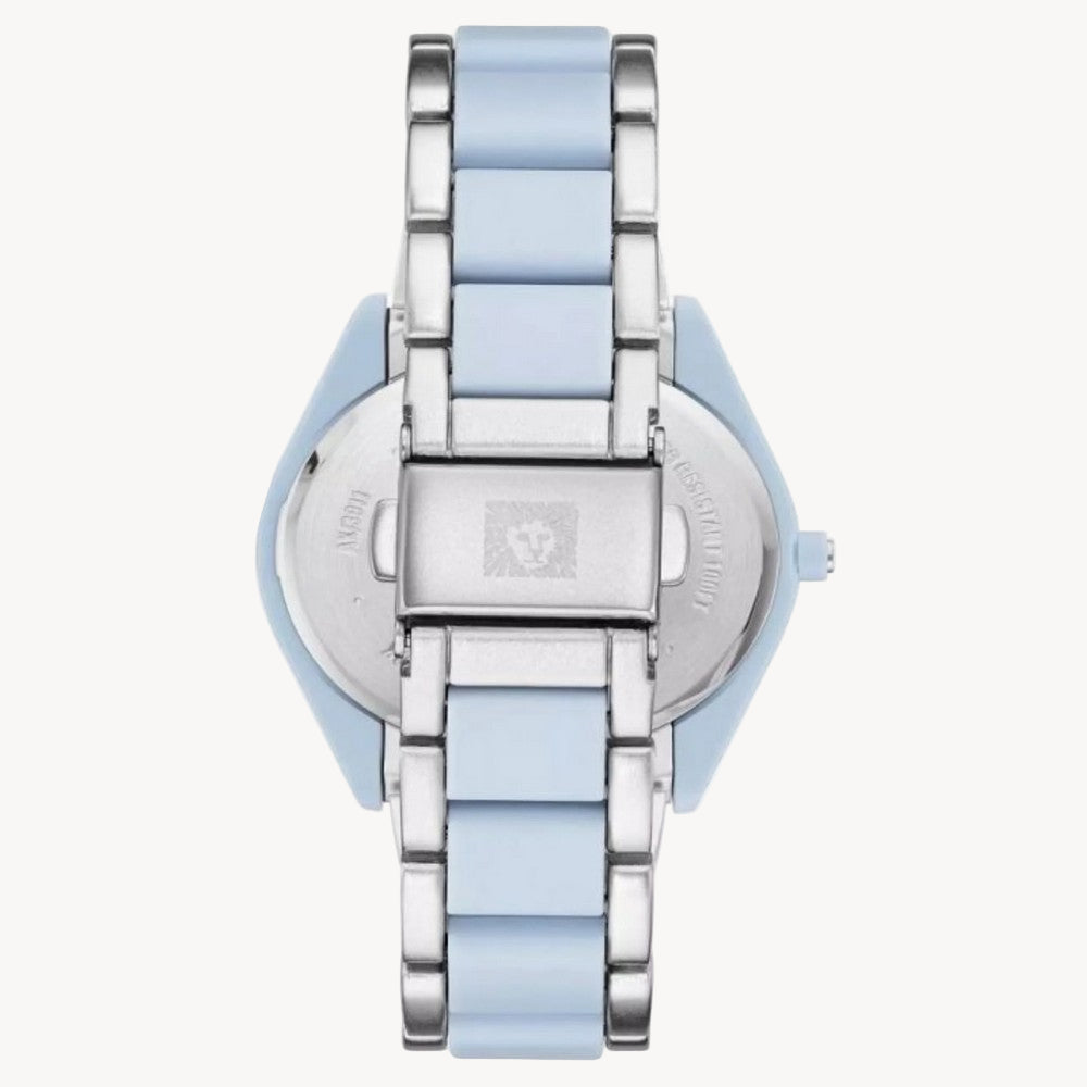آن كلاين AK/3911LBSV — ساعة نسائية بمينا أزرق فاتح