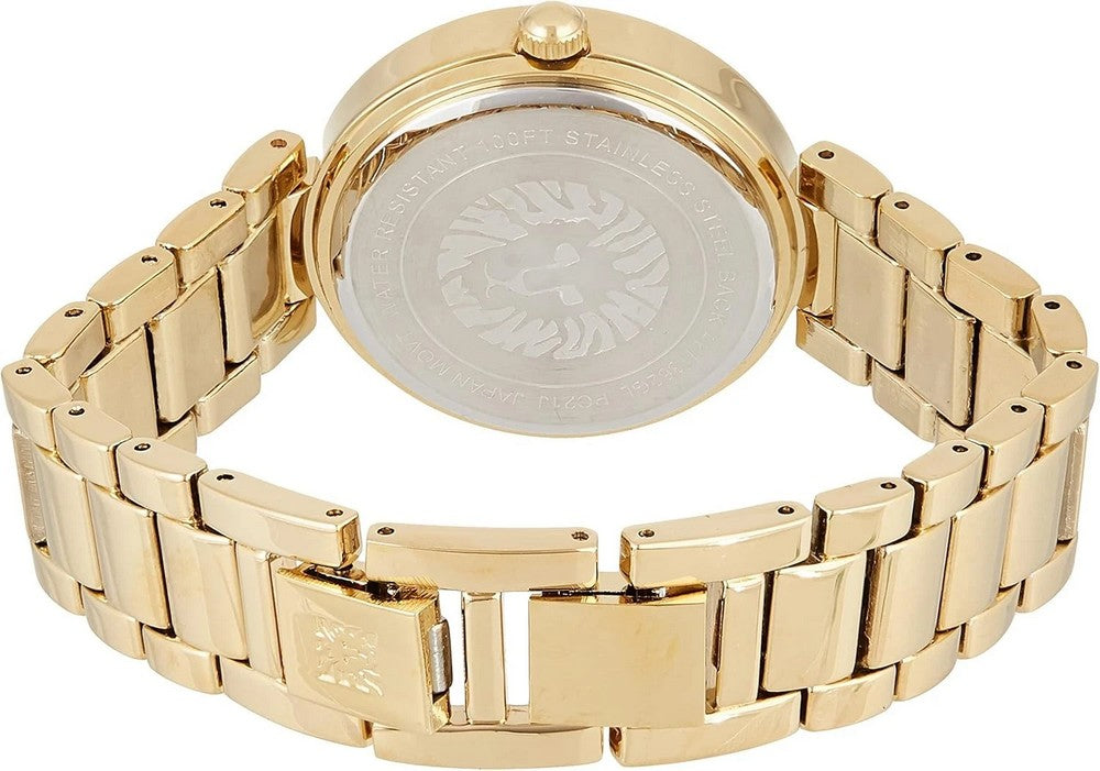 Anne Klein AK/1362GNGB Women's Genuine Diamond Dial Bracelet Watch