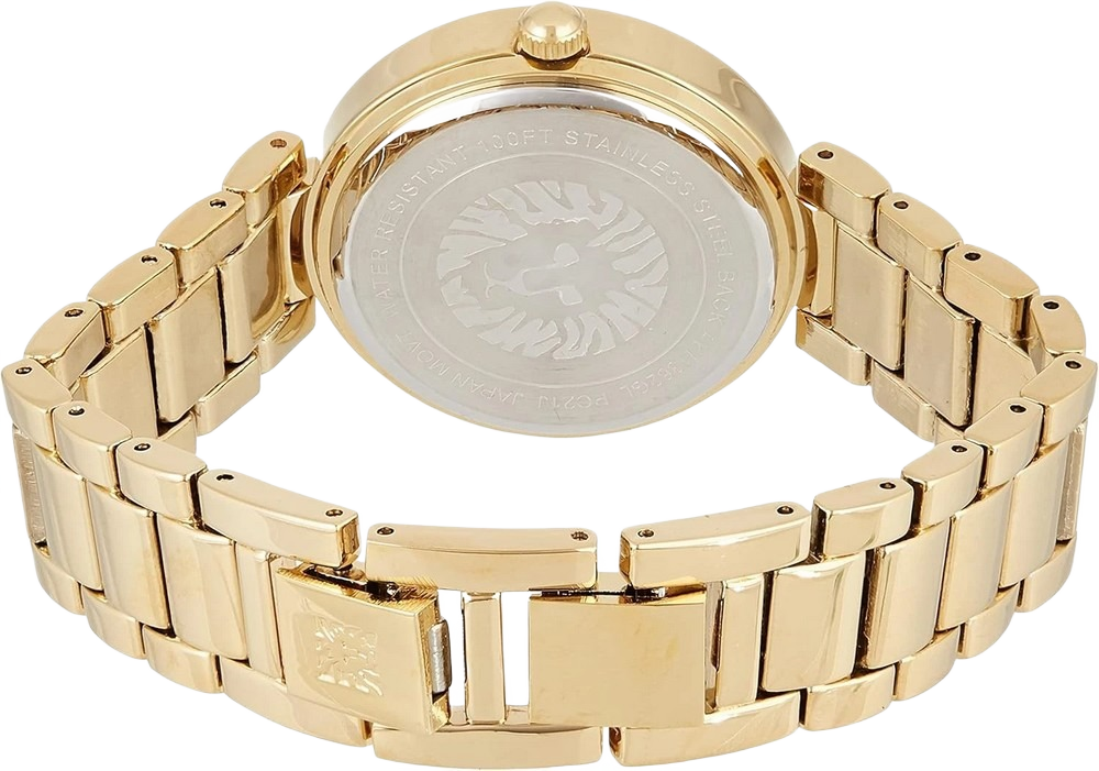 Anne Klein AK/1362GNGB Women's Genuine Diamond Dial Bracelet Watch