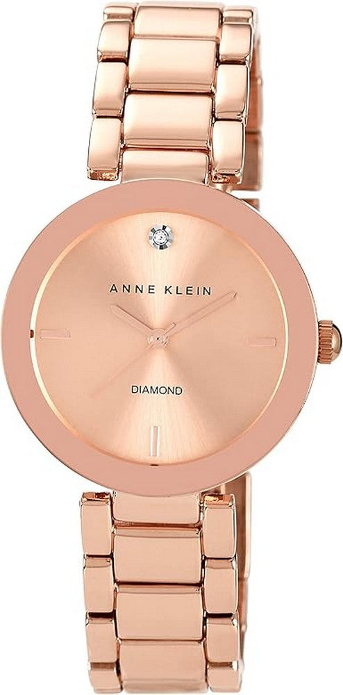 Anne Klein AK/1362RGRG Women's Genuine Diamond Dial Bracelet Watch