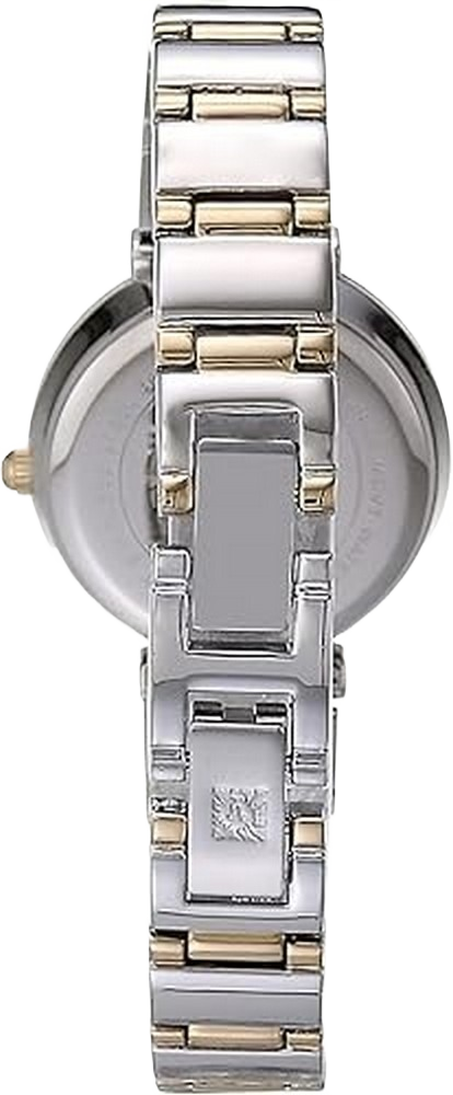 Anne Klein AK/1363GNTT Women's Genuine Diamond Dial Bracelet Watch