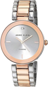 Anne Klein AK/1363SVRT Diamond Accents Silver Dial Quartz Womens Watch