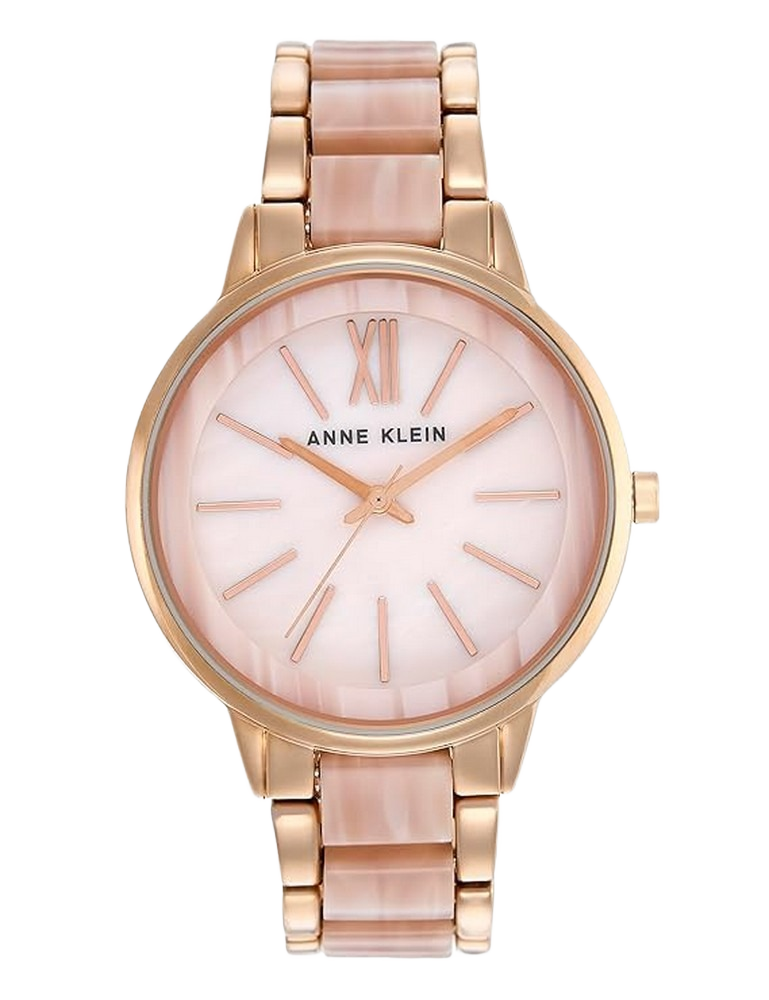 ANNE KLEIN AK 1412PKRG Women Mother of Pearl Dial & Bracelet Style Straps  Watch