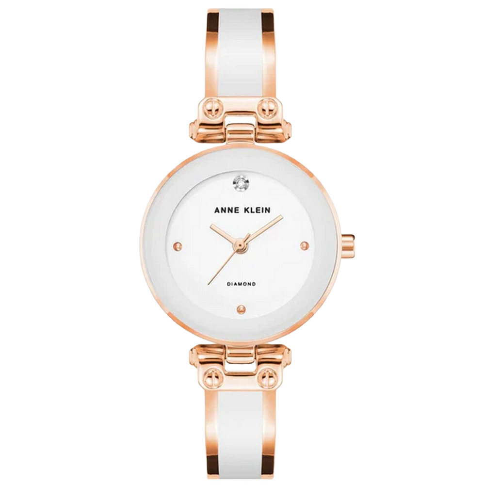 Anne Klein AK/1980WTRG Classic Quartz White Dial Women's Watch